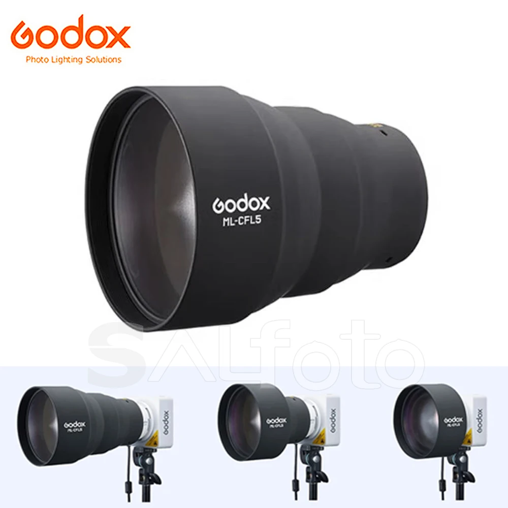 

Godox ML-CFL5 Collapsible Fresnel Lens Attachment Photography Accessory for Godox ML100Bi ML100R ML80Bi ML150Bi LED Video Light