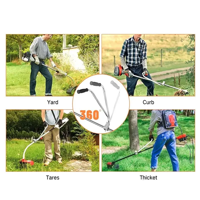 ABVJ-2X Lawn Mower Auxiliary Handle Trimmer Grip String Trimmers Handle Non-Slip
