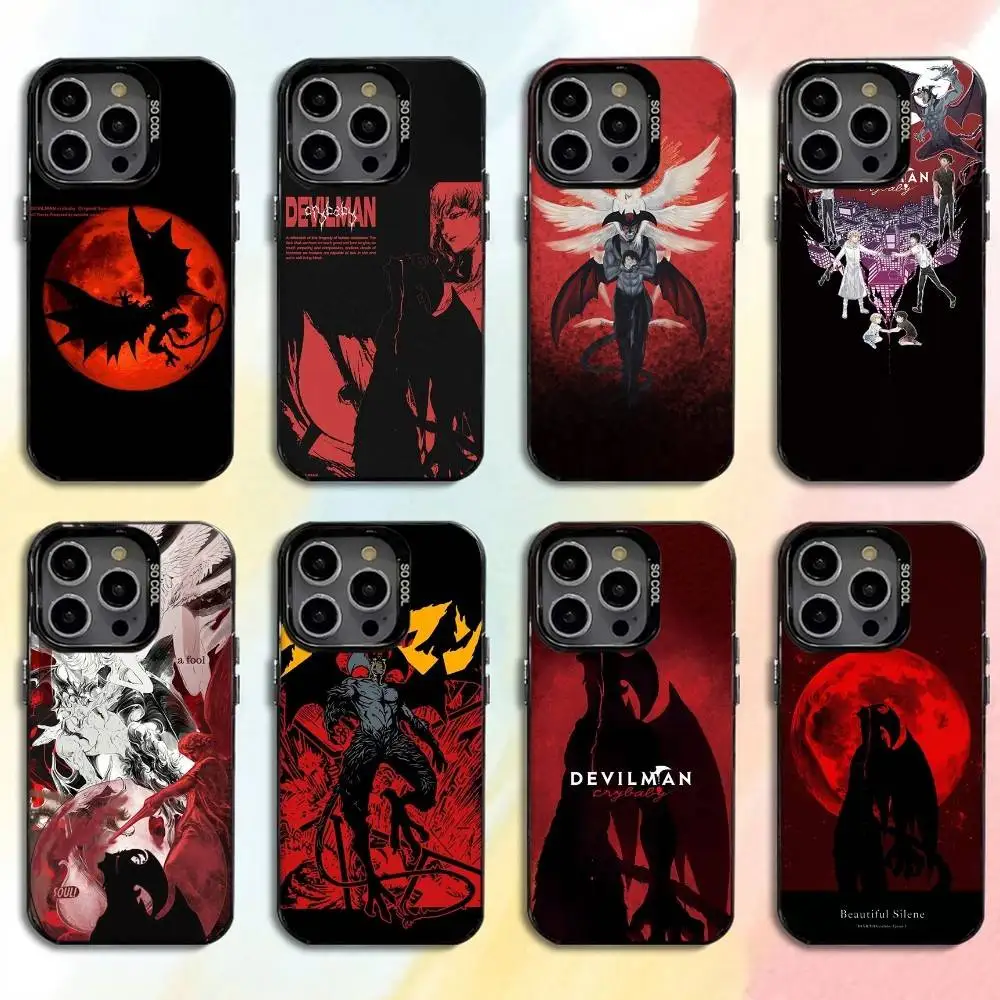

Anime D-Devilman C-CrybabyS Phone Case For iPhone17, 16,15,14,13,12 Pro Max Black Candy Matte Shockproof Cover