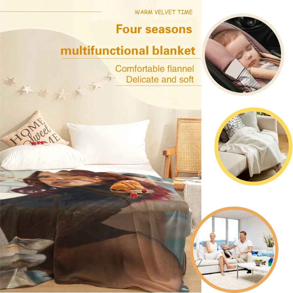 Singer D-Dua Lipas Summer Blanket Thin Blanket for Couch Sofa Warmth Bed Artificial Flannel Blankets Comfortable