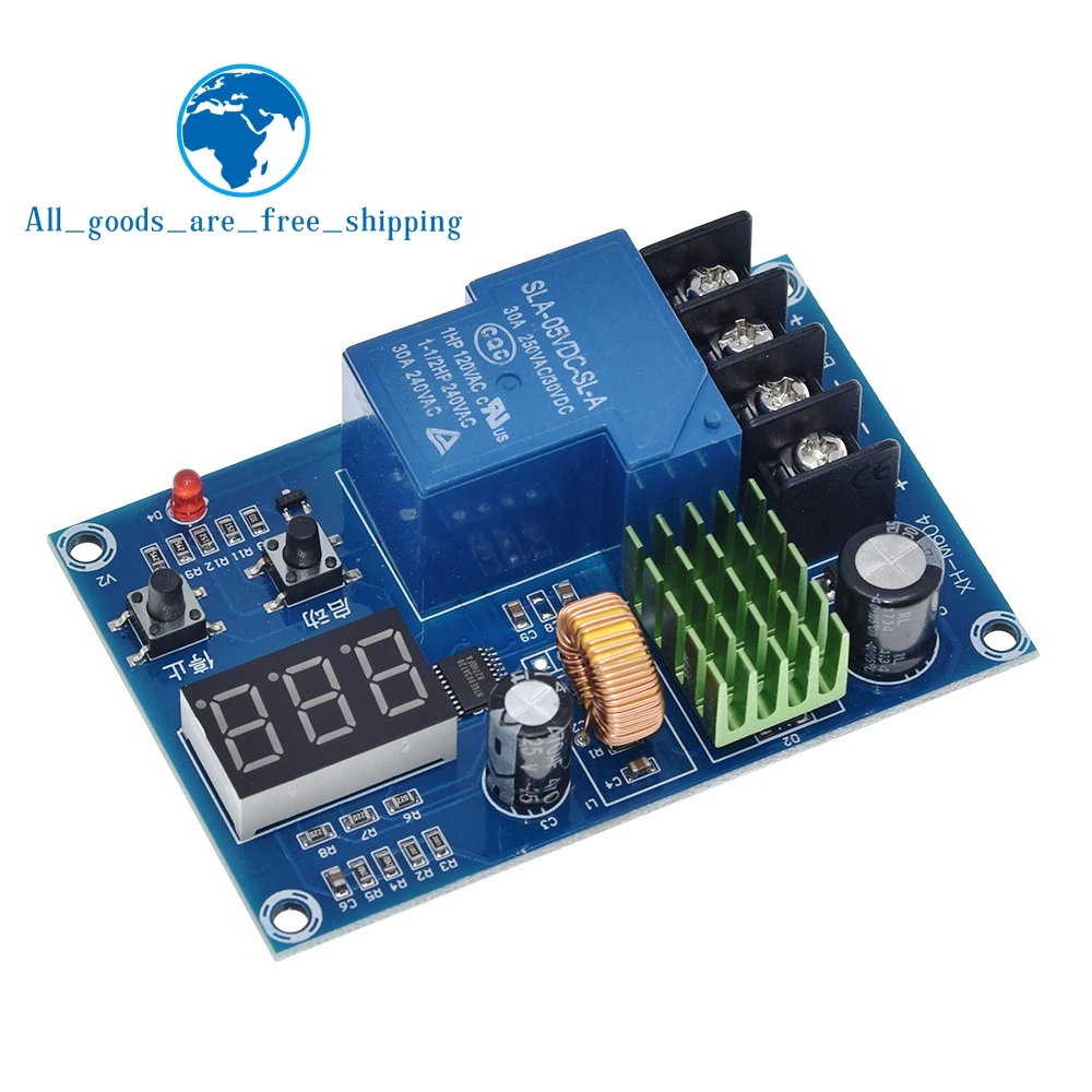 TZT XH-M604 Battery Charger Control Module DC 6-60V Storage Lithium Battery Charging Control Protection Board Switch