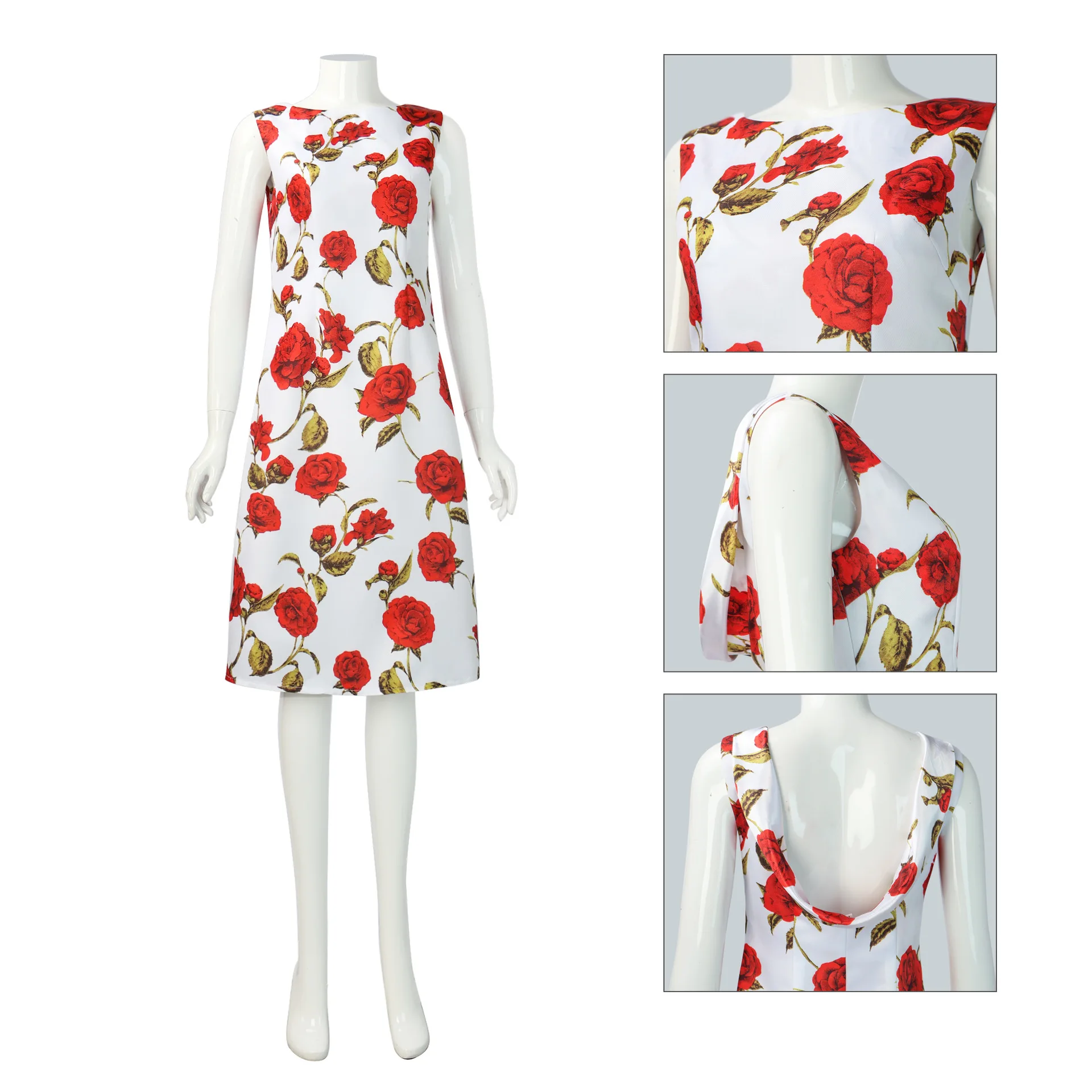 

Blonde Beauty Cosplay Costume, Blonde Beauty Norma Jean Dress Cosplay