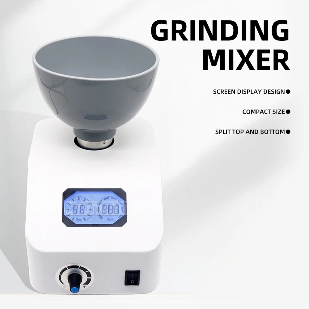 Dental Alginate & Gypsum Mixer – Multifunctional Impression Material Mixing Machine with Digital Display, Adjustable Speed