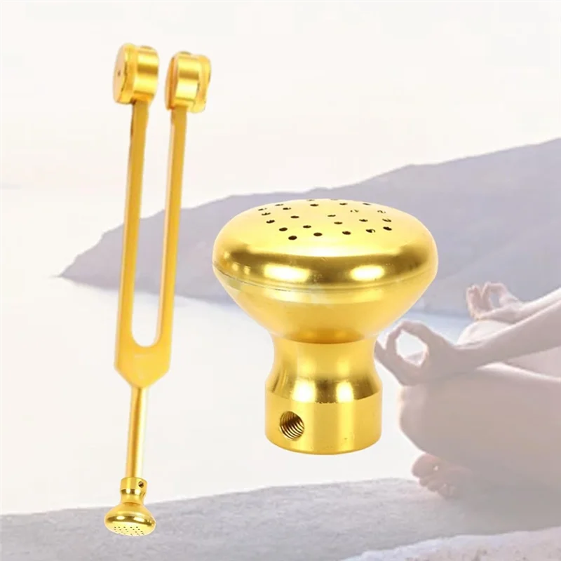 XSXS-Tuning Fork Attachment Boot Replacement Removable With Screw For Professional Enthusiast Versatile Protector Gold