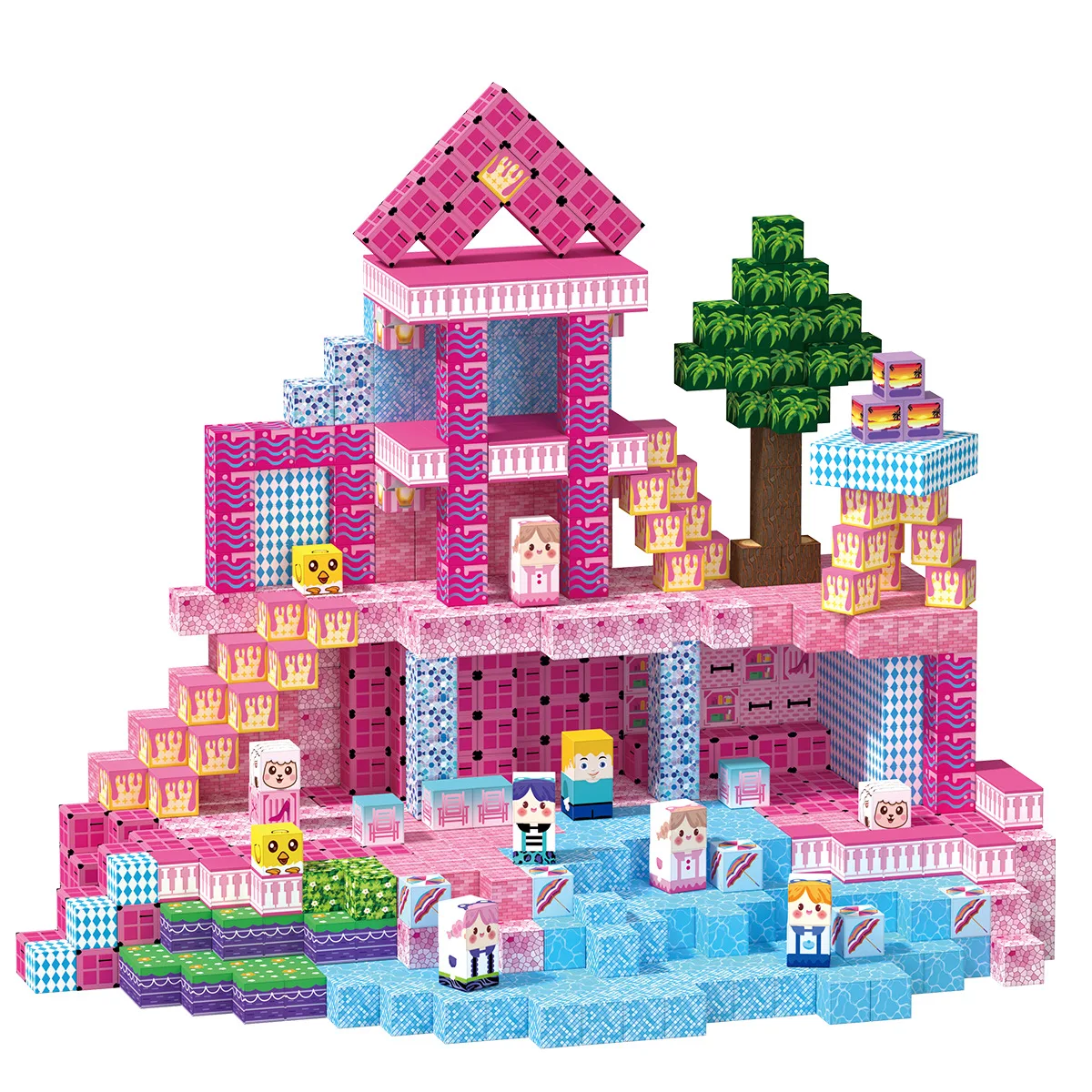 

NEW Magnetic Blocks Travel Set Kid Toys Magnet Cubes Building Construction STEM Game Portable Iron Box Education Toys Xmas Gift