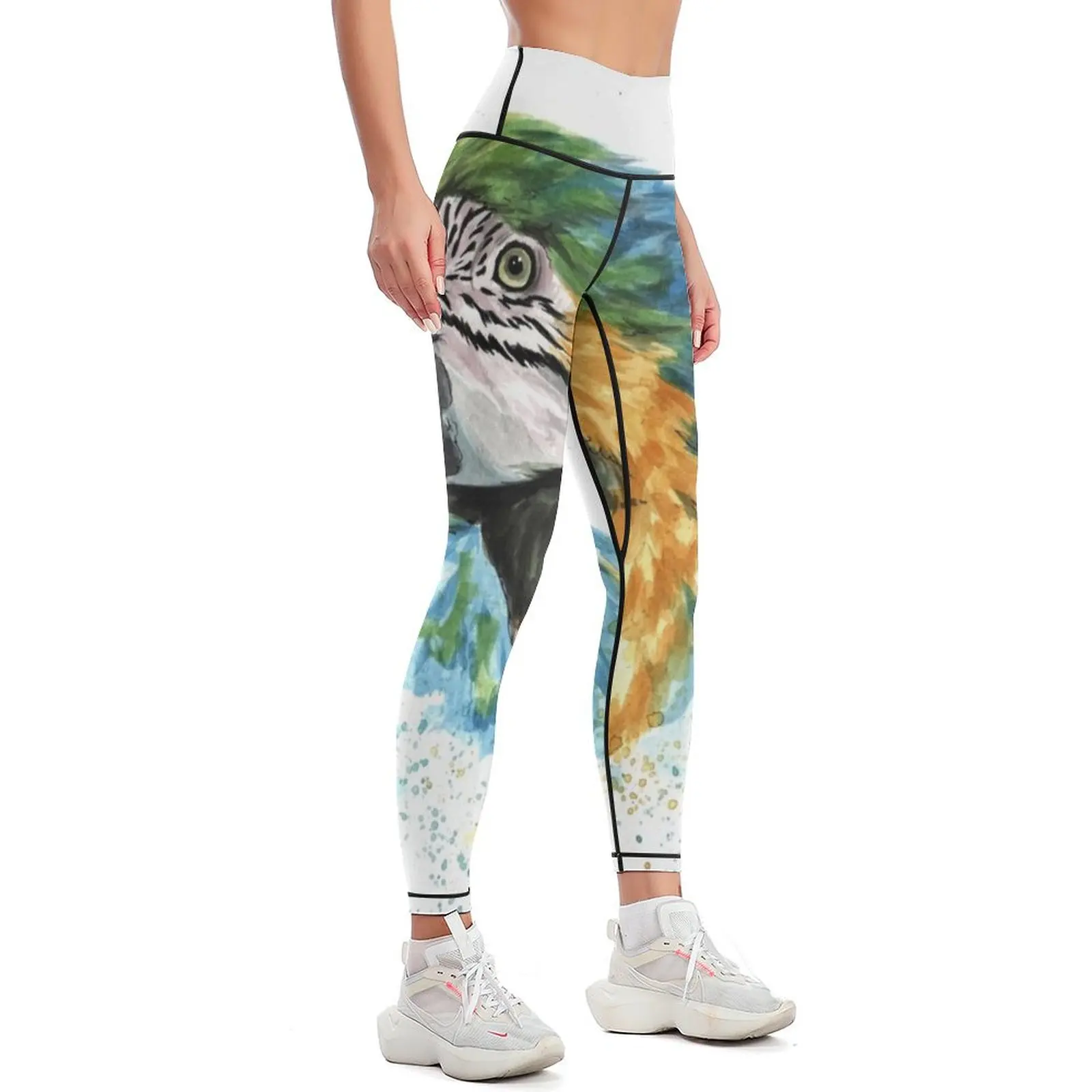 Blue macaw Leggings workout clothes for Jogger pants active wear Women's sports pants Womens Leggings