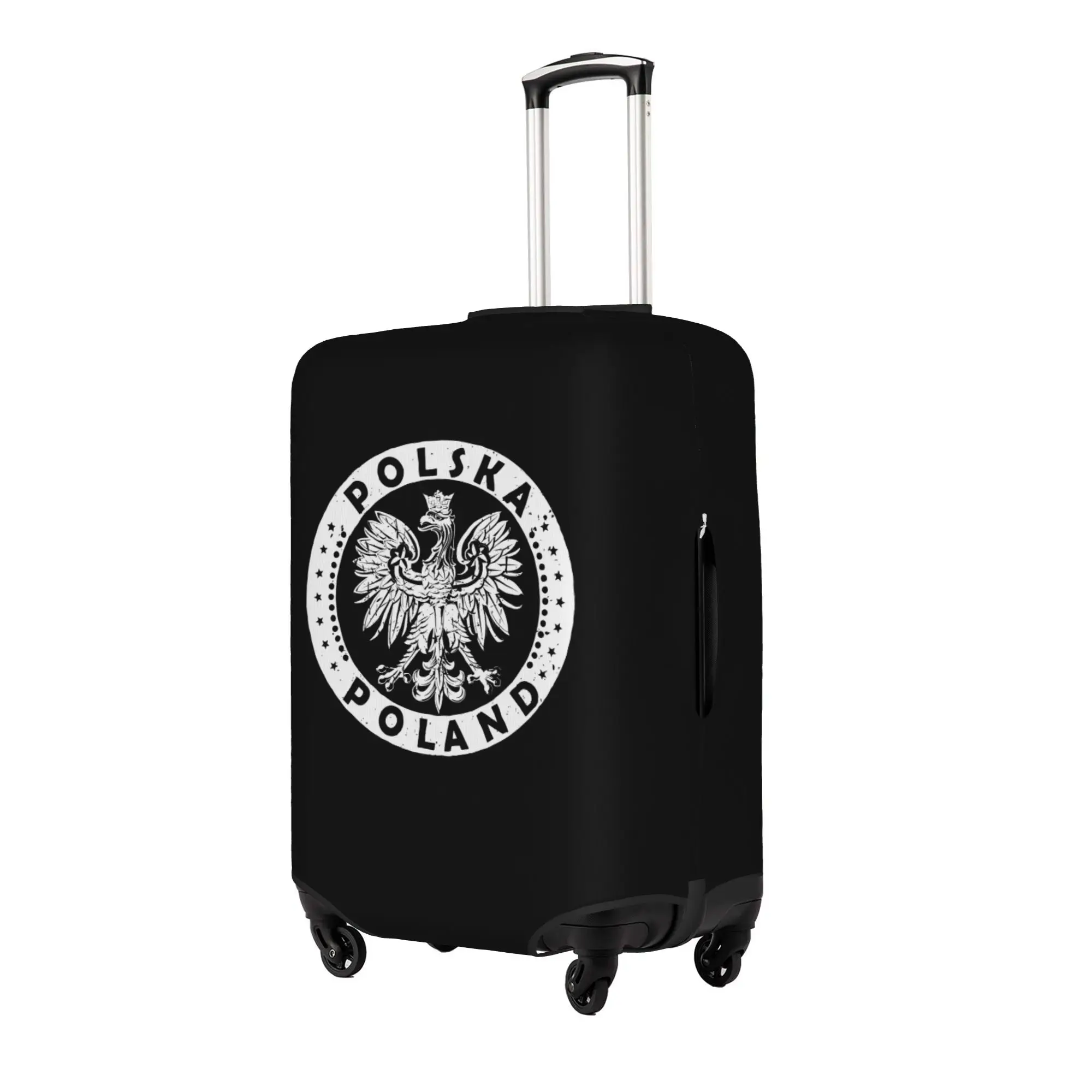 Vintage Polska Polish Eagle Travel Luggage Cover Dust Proof Poland Coat Of Arms Suitcase Cover Protector Fit 18-32 Inch