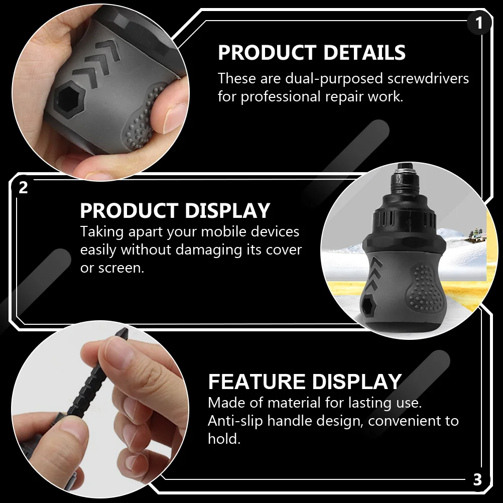 

2Pcs -Purpose Screwdrivers Repair Tool Kit Flat Magnetic Steel Screwdrivers for Mobile Device Disassembly