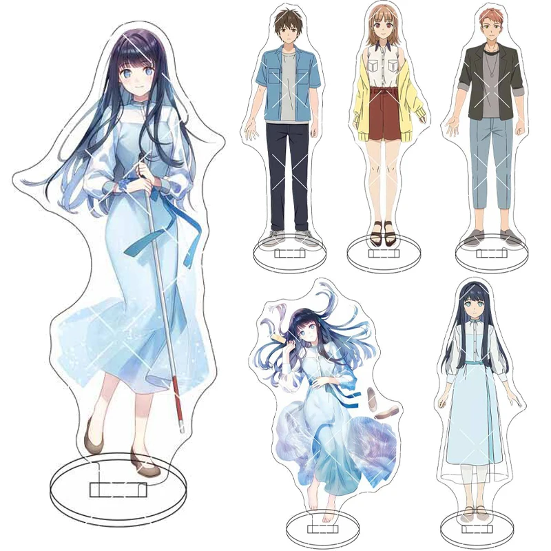 16CM Anime ‌ Liebe, die unter dem klaren Nachthimmel unsichtbar ist Figur Fuyutsuki Koharu Kano Kakeru Acrylständer Cosplay-Ornamente Geschenke