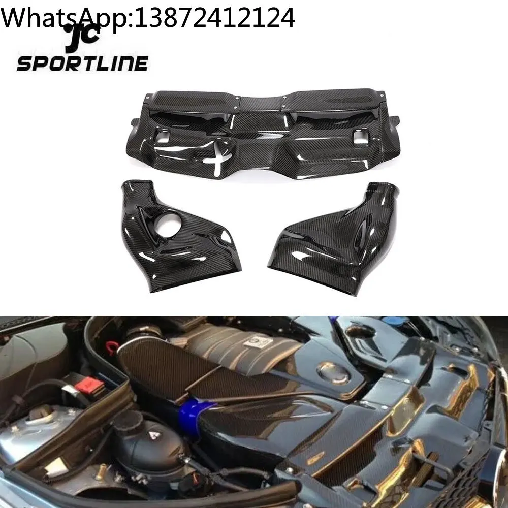 

For Mercedes-Benz W204 C63 AMG 12-14 Air Filter Intake System Cover Prepreg Dry Carbon Fiber