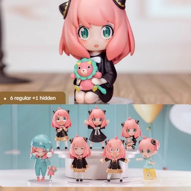

Spot Anime Spy×Family Full Set Of Blind Box Anya Daily Series Display Action Figures Lovely Girl Model Birthday Gift Kids Toys