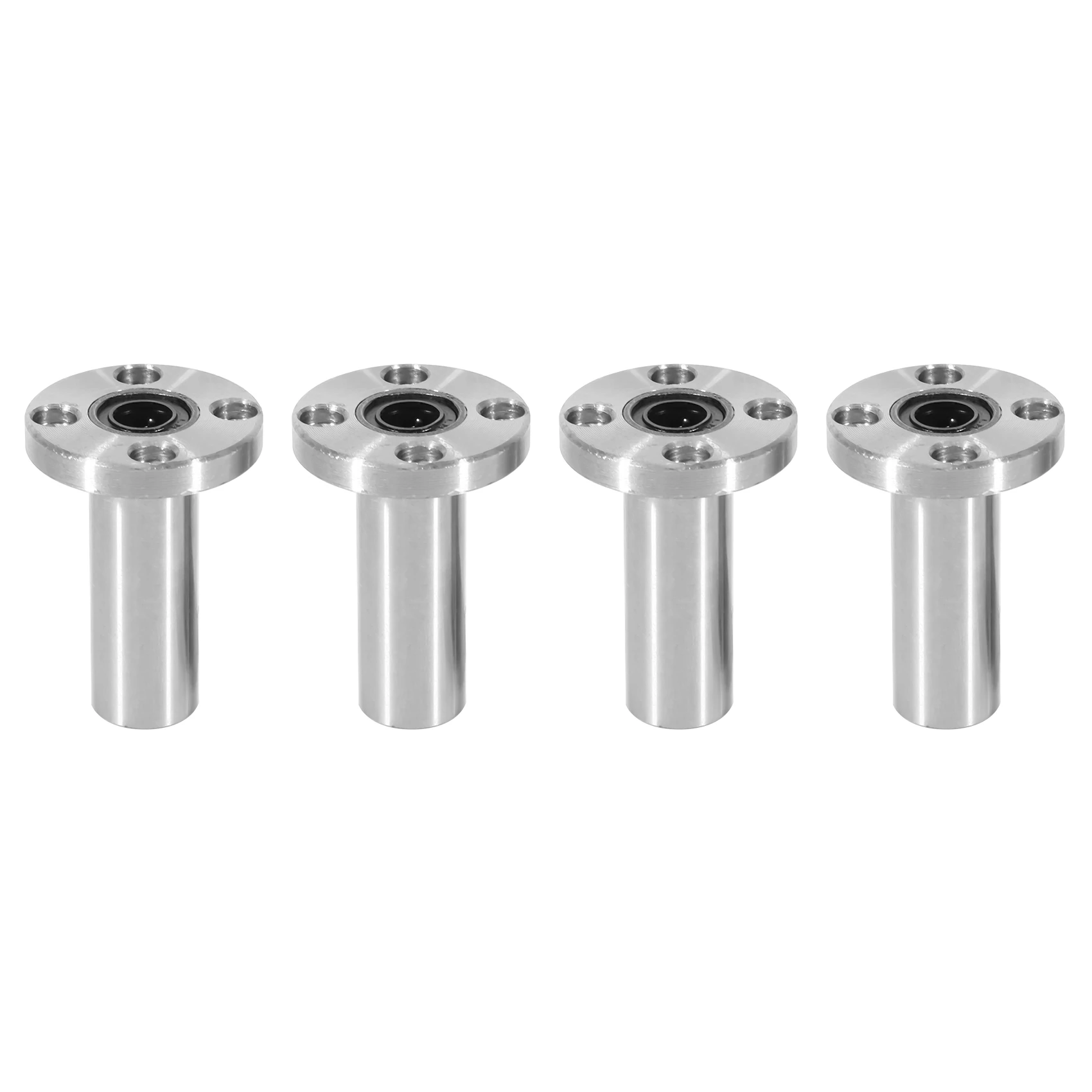 4PCS 8Mm LMF8LUU Long Type Round Flange Coupling Linear Motion Bearing,CNC Parts Slide-ABQU