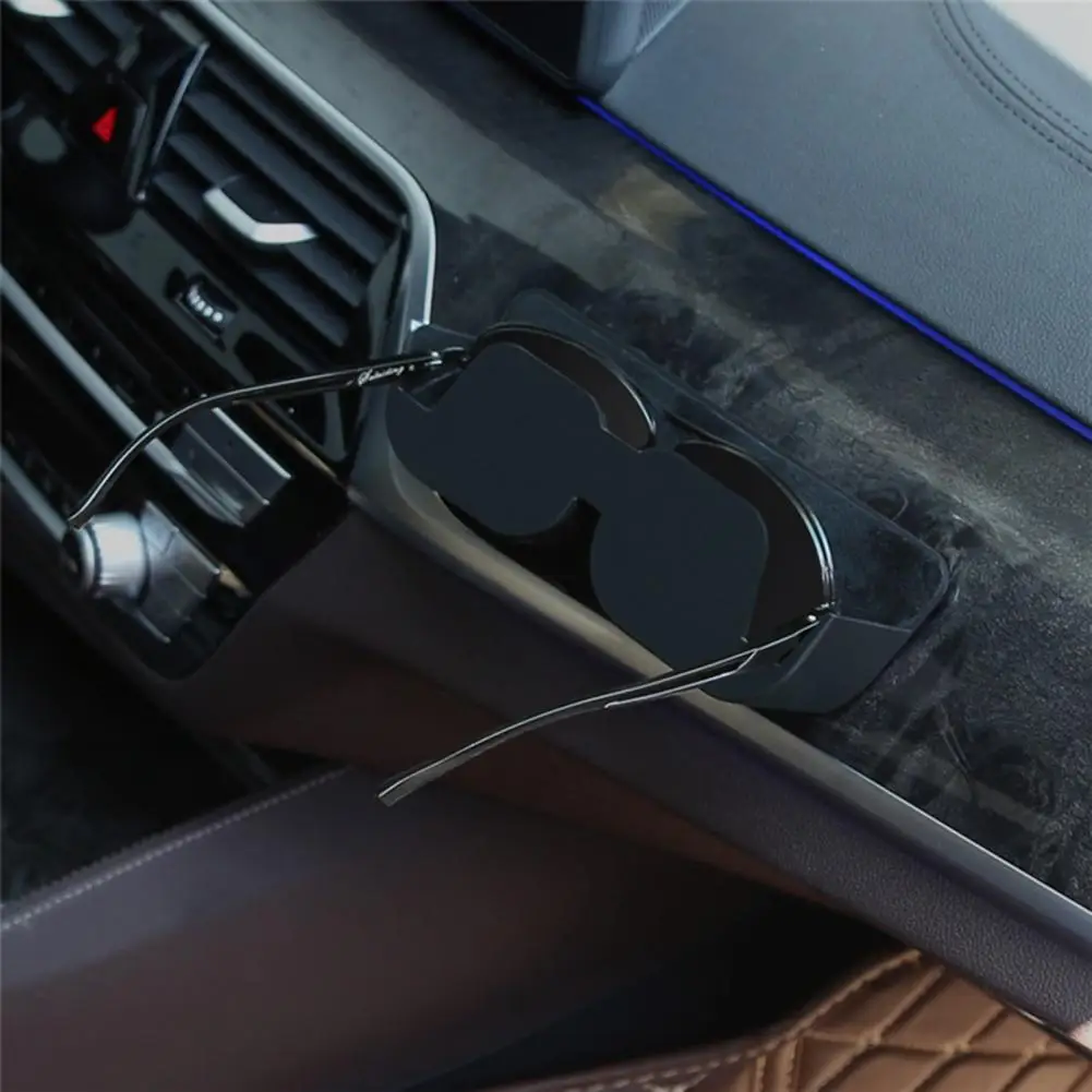 Eyeglasses Box Car Glasses Case with Felt Padding Self-adhesive Car Sunglasses Storage Holder Durable Car Glasses Rack Organizer