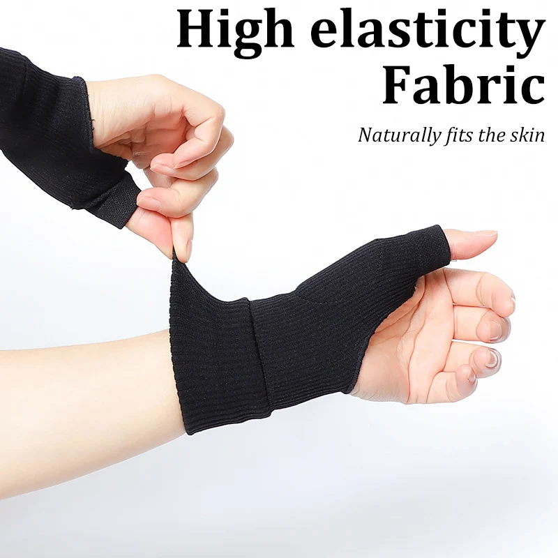 Arthritis Compression Gloves with Thumb Wrist Gel Pad, Breathable Support for Tendonitis Carpal Tunnel, for Office Daily Wear