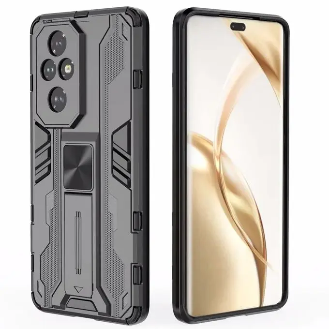 

Luxury Shockproof Armor Case For Honor 200 Pro Honor 200 5G Magnetic Holder Ring Stand Lens Protect Funda For Honor200 Cover