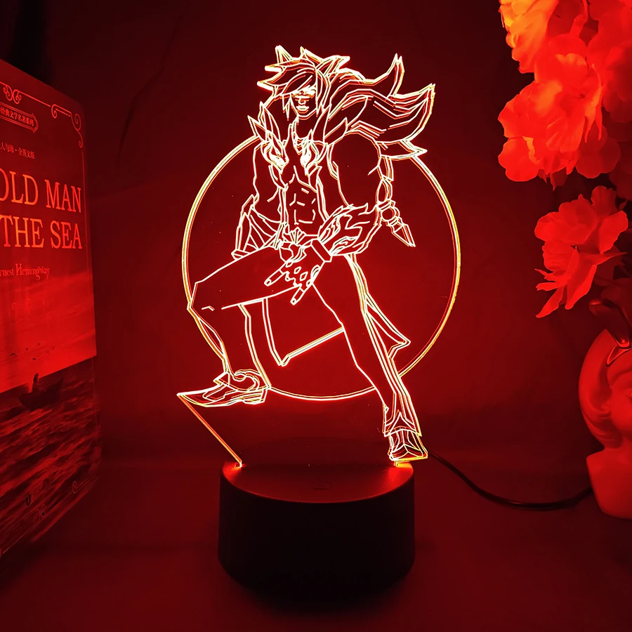 Game LOL The Boss Sett 3d Nightlight for Kids Christmas Gift Cool Lamp for Gamers Bedroom Decoration League of Legends sett