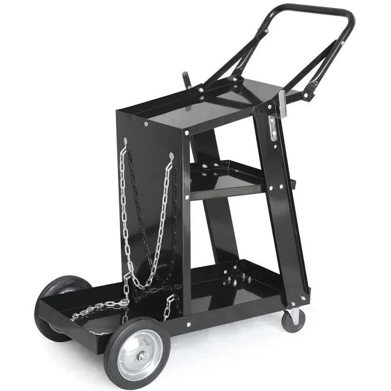 Welding machine tool cart welding trolley multi-functional storage rack auto repair two welding maintenance mobile