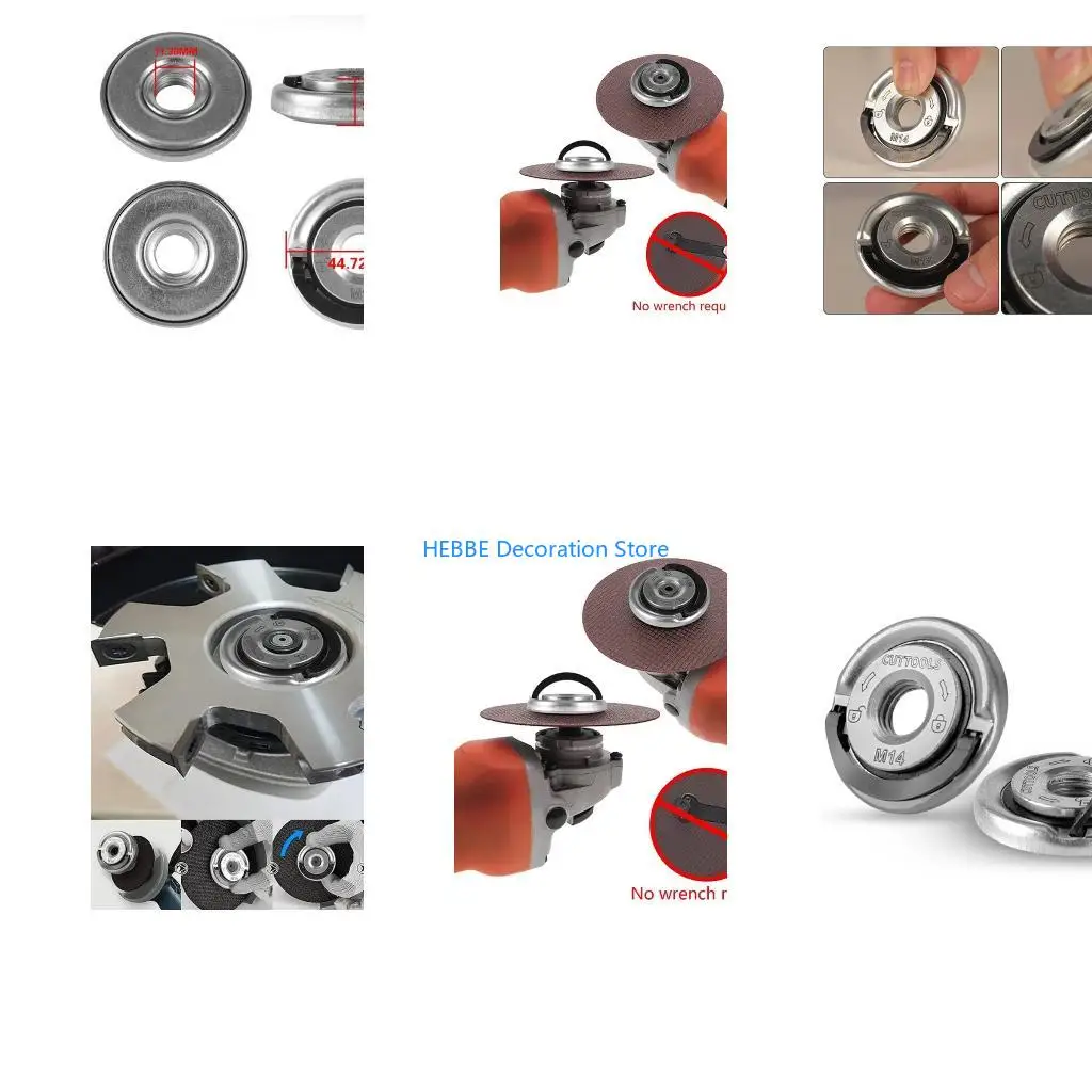 B0KC Self-locking Pressure Plate for Angle Grinder Quick Installation Galvanized