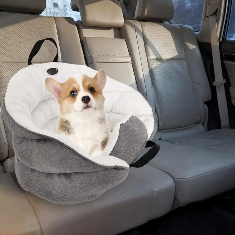 Pet Safe Happy Ride Booster Seat Dog Booster Seat for Cars Trucks SUV Easy to Adjust Strap Car Pet Carrier Bag for Cat Small Dog