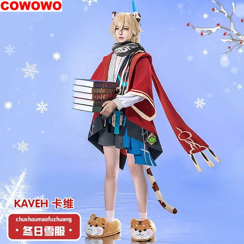 

COWOWO Genshin Impact Kaveh Winter Snow Suit Gorgeous Handsome Uniform Cosplay Costume Halloween Party Role Play Outfit Men