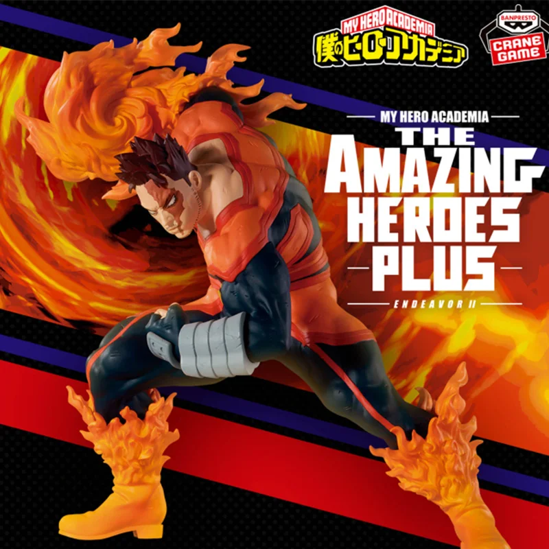 En Stock Original véritable BANDAI NAMCO BANPRESTO mon héros académique les héros incroyables plus endavour PVC 15 cm Figure modèle cadeau