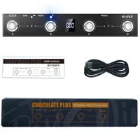 M-VAVE Chocolate Plus controlador Midi inalámbrico teclado 4 botones interruptor de pie compatible con función de Control de interfaz de Host MIDI