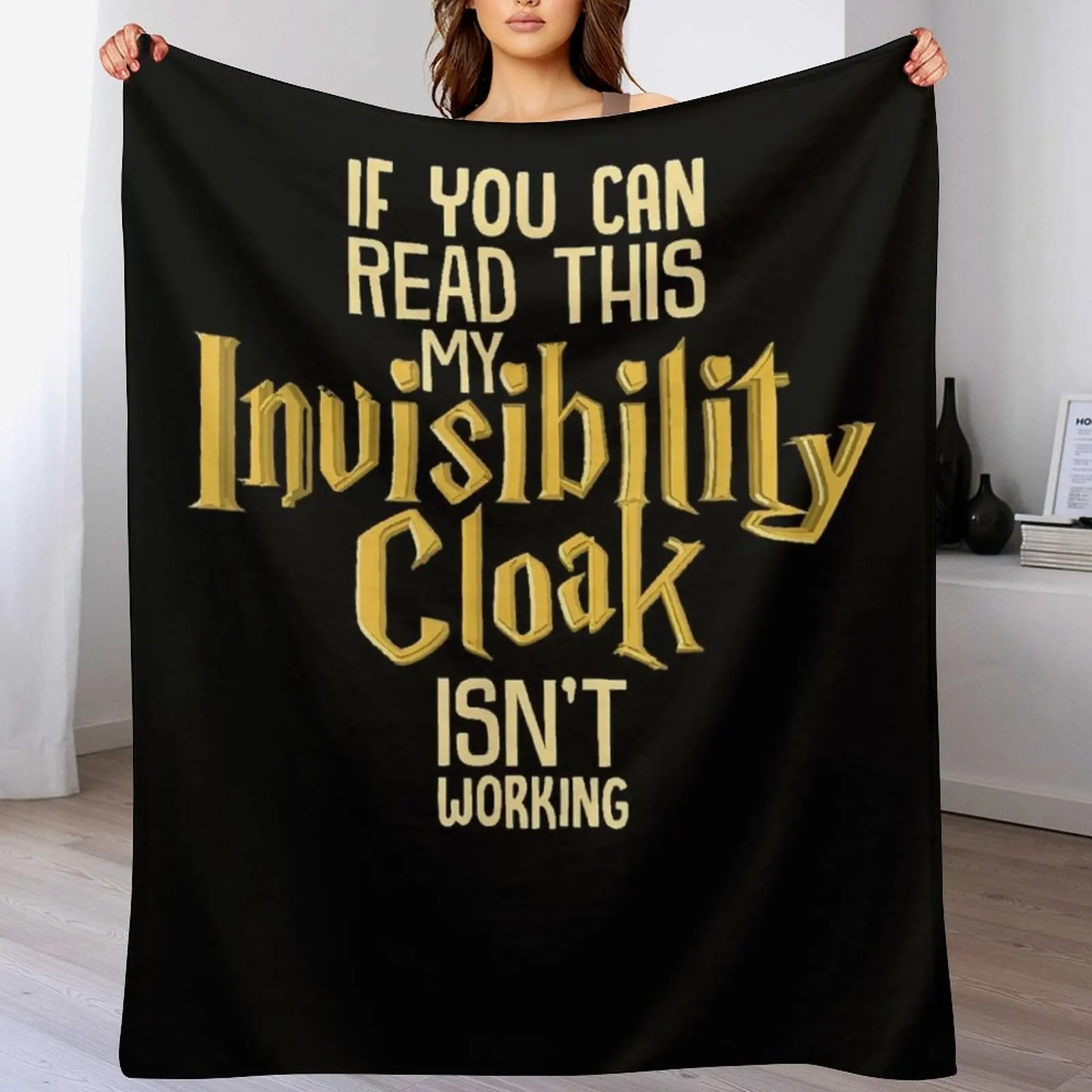 

Invisibility Cloak Geek Book Movie Lover Throw Blanket anime Beach Giant Sofa Decoratives Blankets