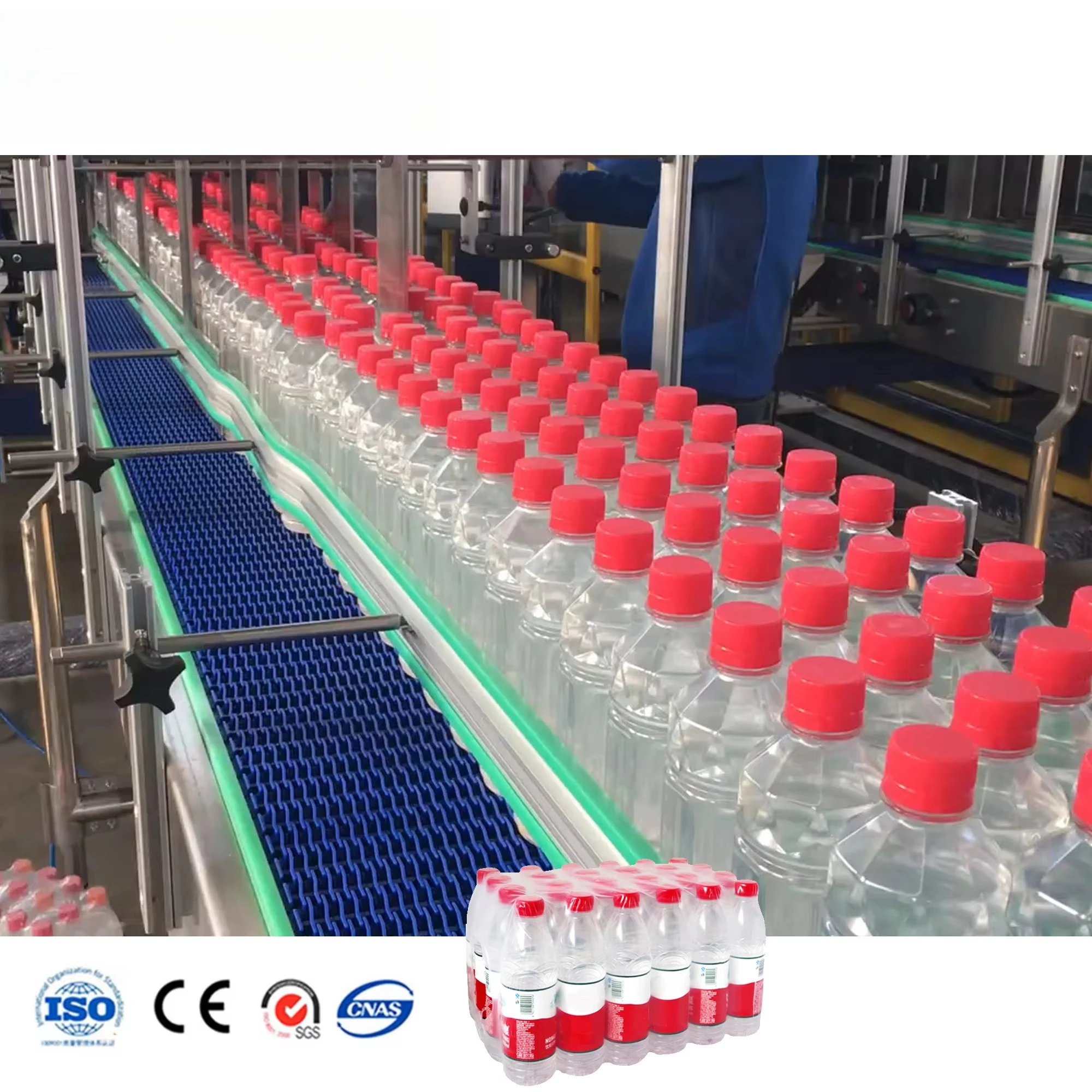Complete Soft Water Mineral Water Juice Pet Bottle Spring Water Full Automatic Washing Filling/Bottling Capping Machine 3 In 1