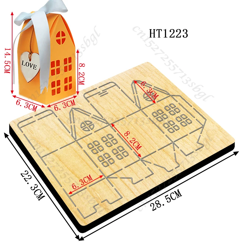 Candy Box Cutting dies - New Die Cutting And Wooden Mold,HT1223 Suitable For Common Die Cutting Machines On The Market.