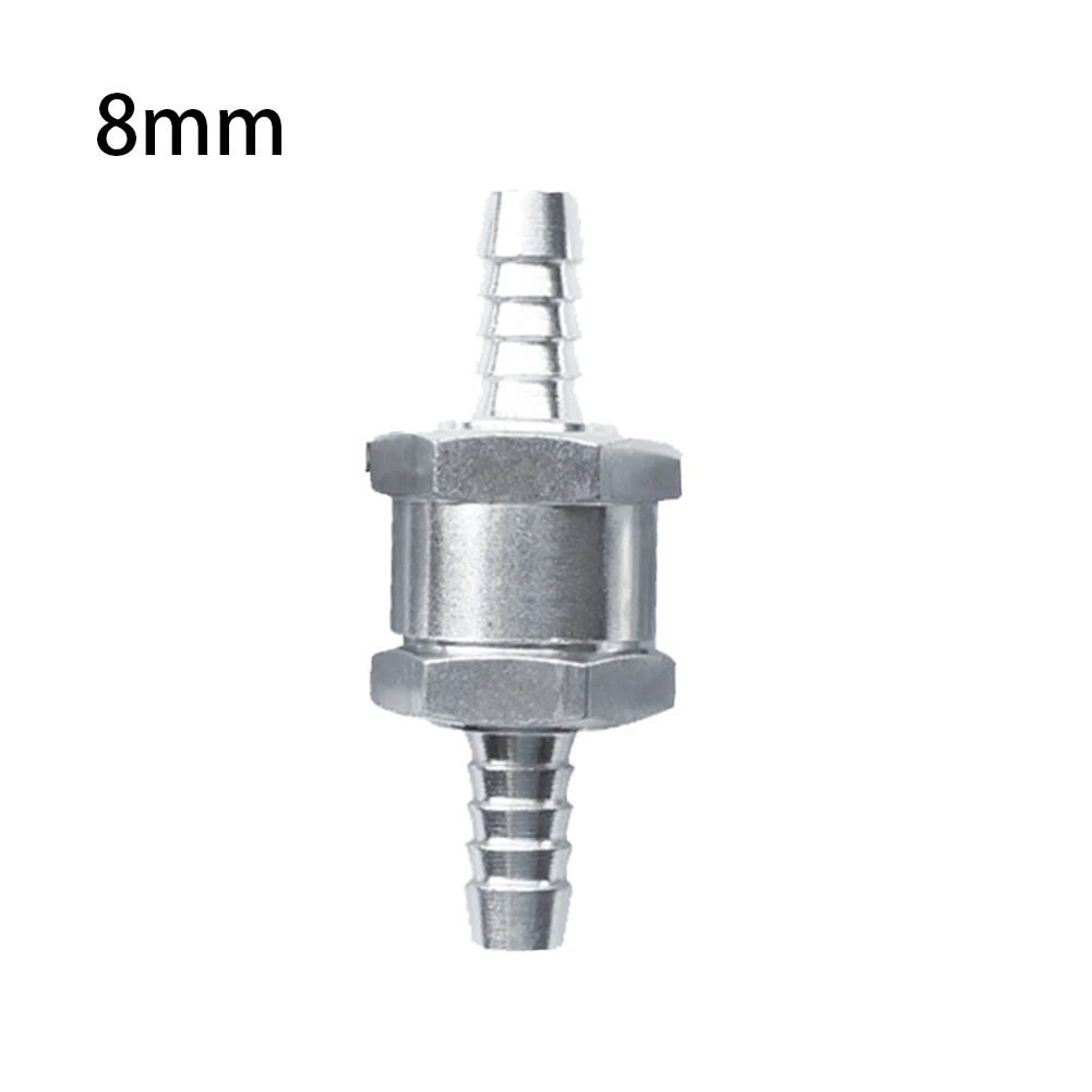 Fuel Pipe Non Return Valve 6mm 8mm 10mm 12mm Sizes Made of Aluminum Alloy Works with Low Pressure Fuel & Carburetor Systems