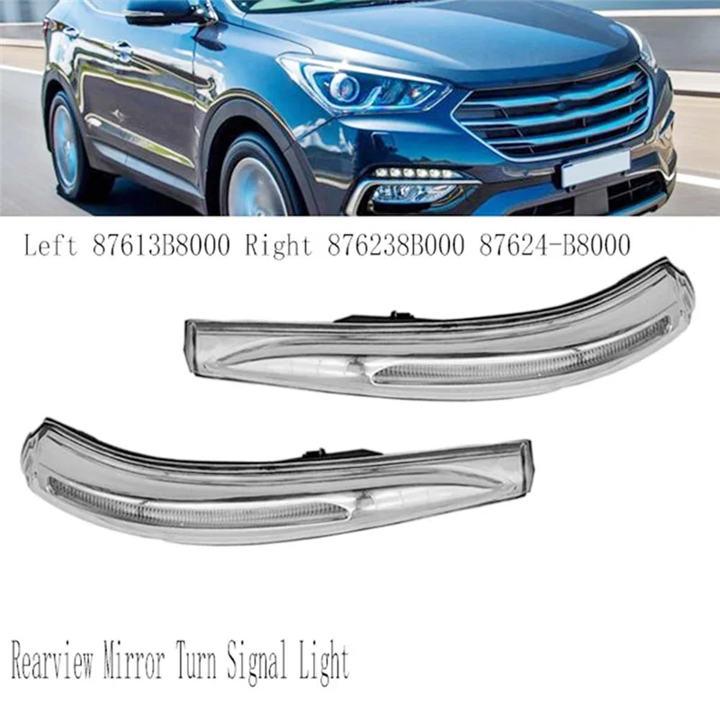 

Superior-Rearview Mirror Turn Signal Side Wing Door Mirror Light For Hyundai Santa Fe XL 2013-2018