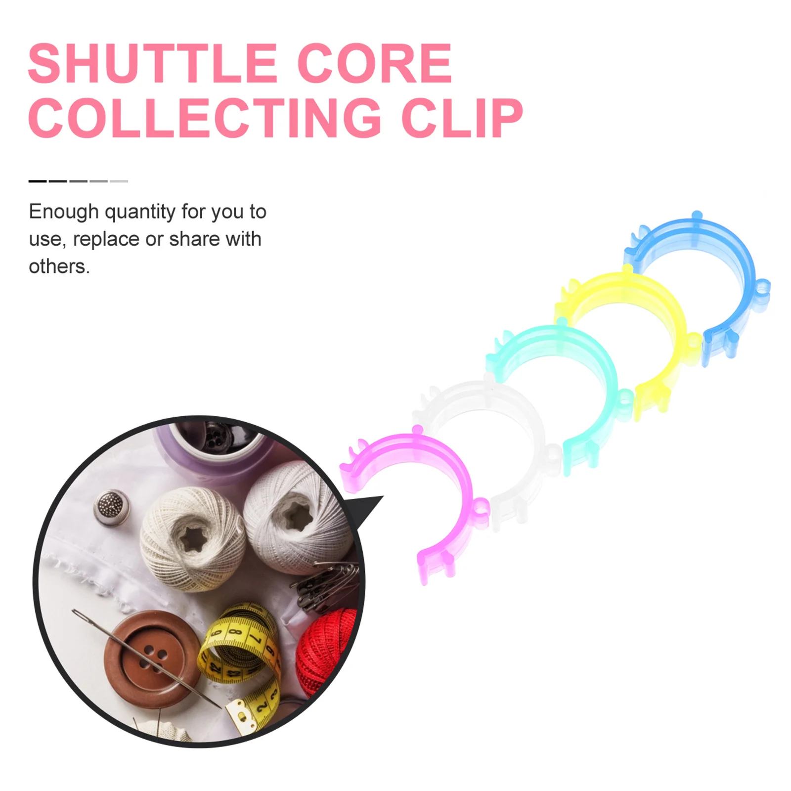 

125pcs Sewing Clips Plastic Bobbin Holders For Embroidery Sewing Tools Compact Bobbin Holder Clamp Set Spool Fixing Accessories