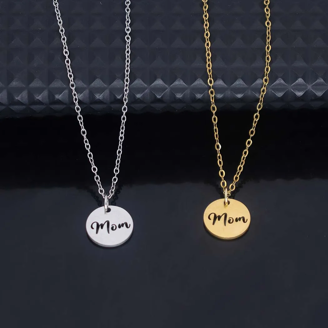 New style fashionable stainless steel electroplated round letter 