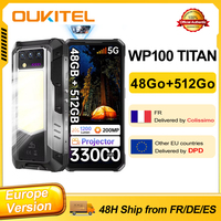OUKITEL WP100 TITAN 33000mAh 66W Rugged Phone 6.8'' 120Hz Screen 5G Smartphone 48GB(16+ 32) 512GB 200MP Android 14