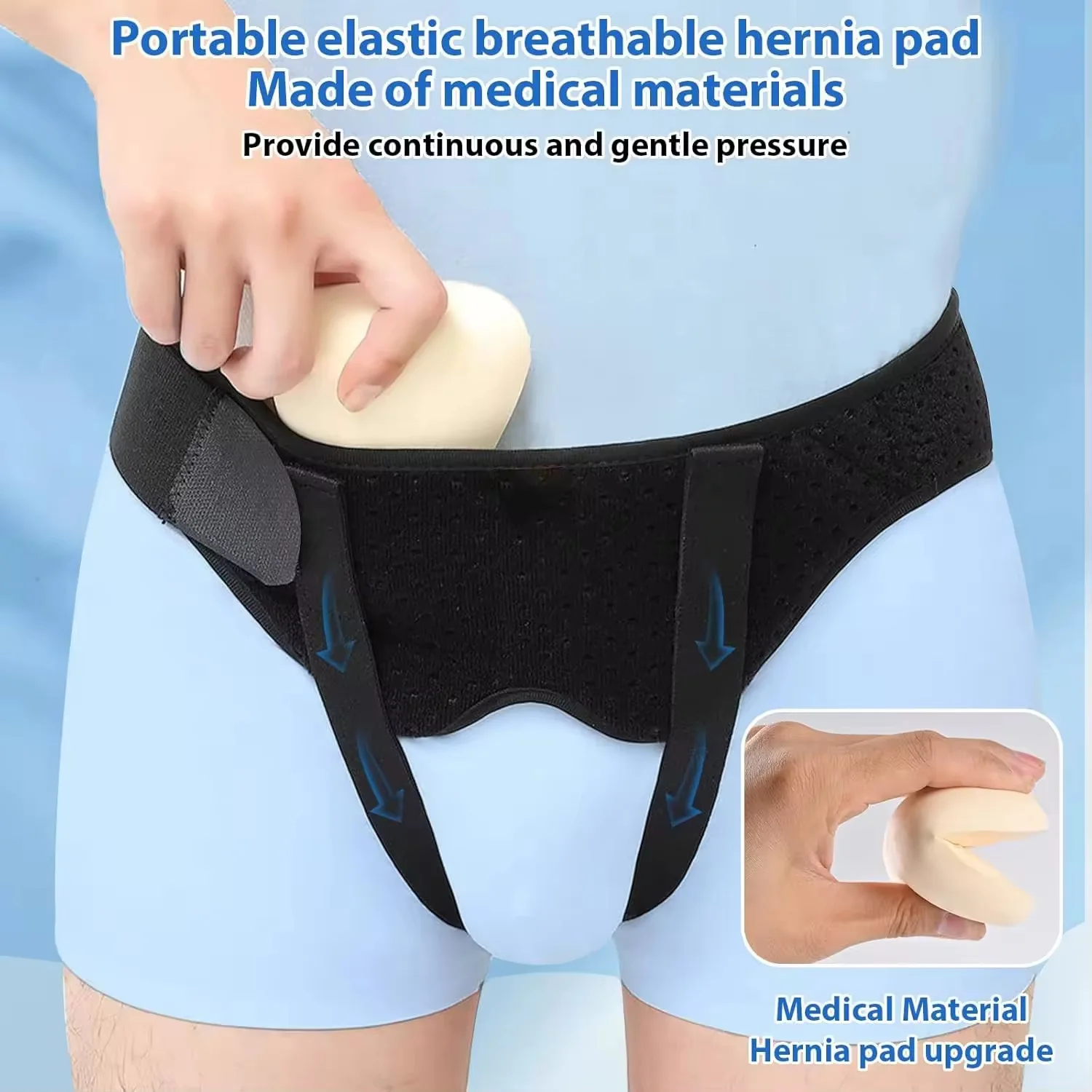 

Hernia Belt Truss For Inguinal Sports Hernia Support Pain Relief Recovery Strap Breathable Adjustable Man Inguinal Groin Support