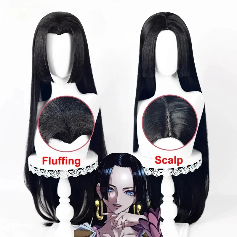 

Аниме Длинный Боа Хэнкок Косплей Парик Боа Хэнкок Парики Черный Парик Термостойкие Парики Для Хэллоуина