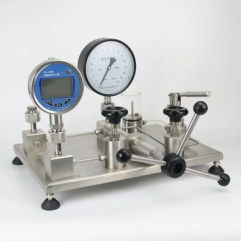 Cheap Hand Test Portable Calibration Sensor hydraulic pressure calibrating liquid oil Pressure Calibrator Gauge Pump 60 Mpa