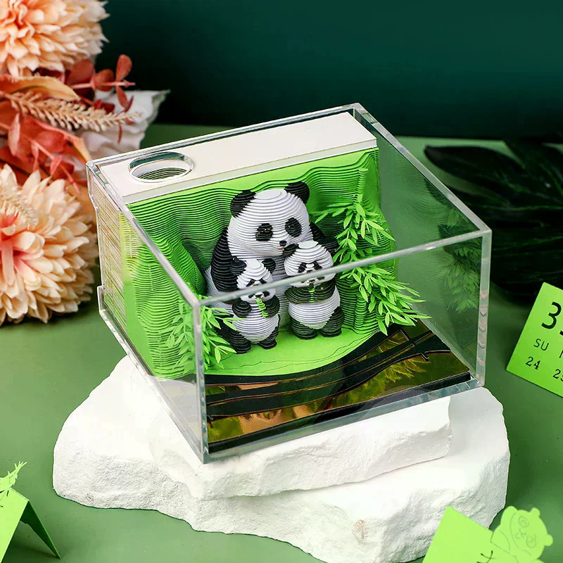 Календарь Time Piece 2026, настольный календарь, 3D-разрывной календарь, резьба по бумаге, художественный блокнот, блокнот, подарок на Рождество, новоселье