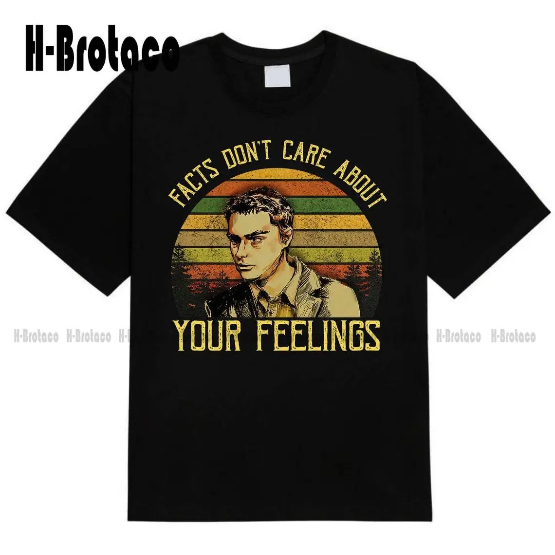 Facts Don't Care About Your Feelings Vintage T-Shirt, Movies Quote Unisex TShirt Cotton Outdoor Simple Vintage Casual Tee Shirts