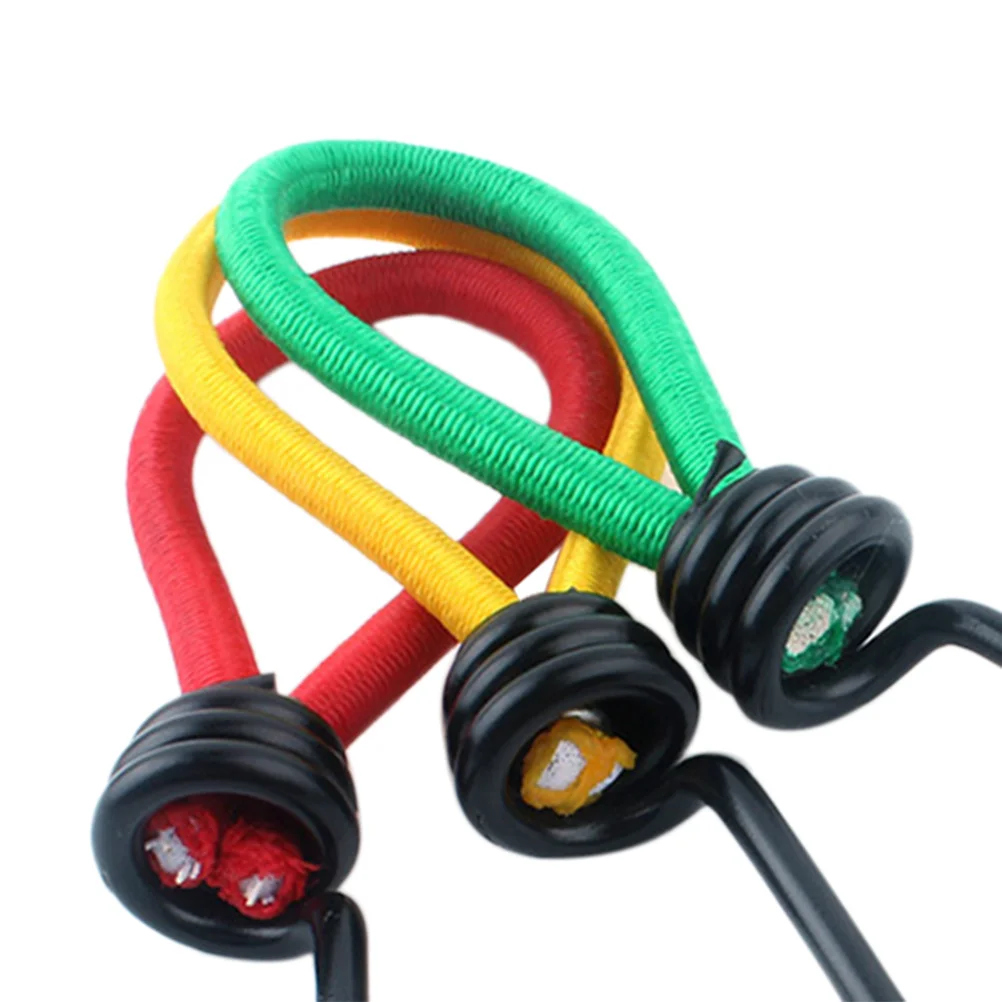 

3Pcs Outdoor Camping Tent Hooks 15Cm Elastic Rope Buckle Quick Adjust Fixed Binding Strap Portable Lightweight Camping