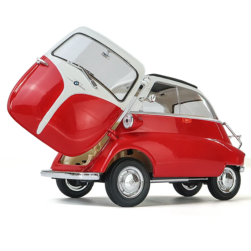 WELLY 1:18 BMW Isetta red  car alloy car model simulation car decoration collection gift toy Die casting model boy toy