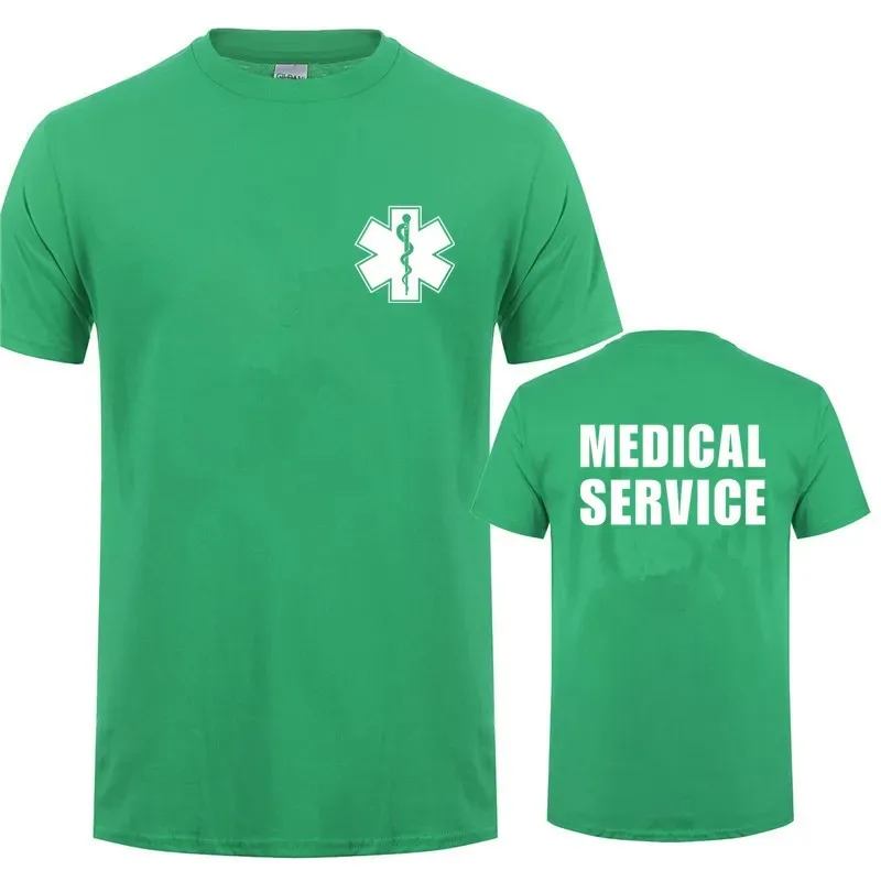 EMT Paramedic Emergency Medical Services T Shirt Men Casual T-shirt Short Sleeve Mans Cool Tops Man Cotton Short Sleeve Summer