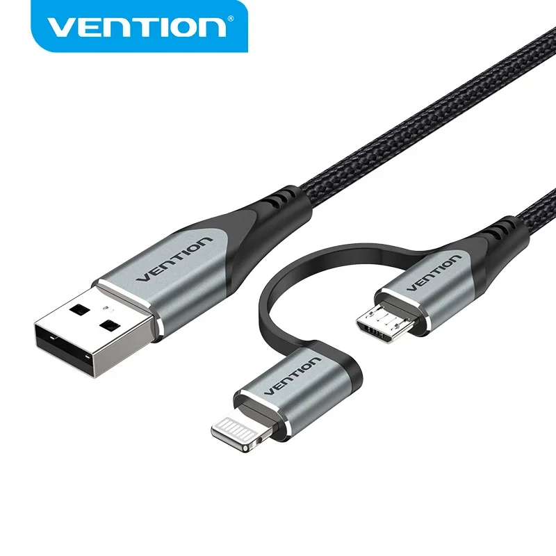 Vention MFi كابل USB آيفون 12 برو ماكس XR 11 8 برو شاحن سريع البرق الحبل ل Xiaomi مايكرو USB كابل بيانات نوع C كابل