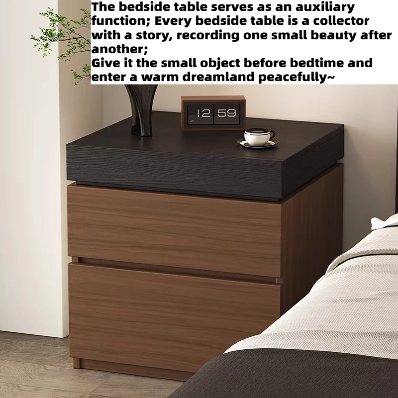 

Деревянные прикроватные тумбочки со скрытым хранением, в скандинавском стиле, для спальни, итальянские современные тумбочки в стиле середины века, мебель для дома