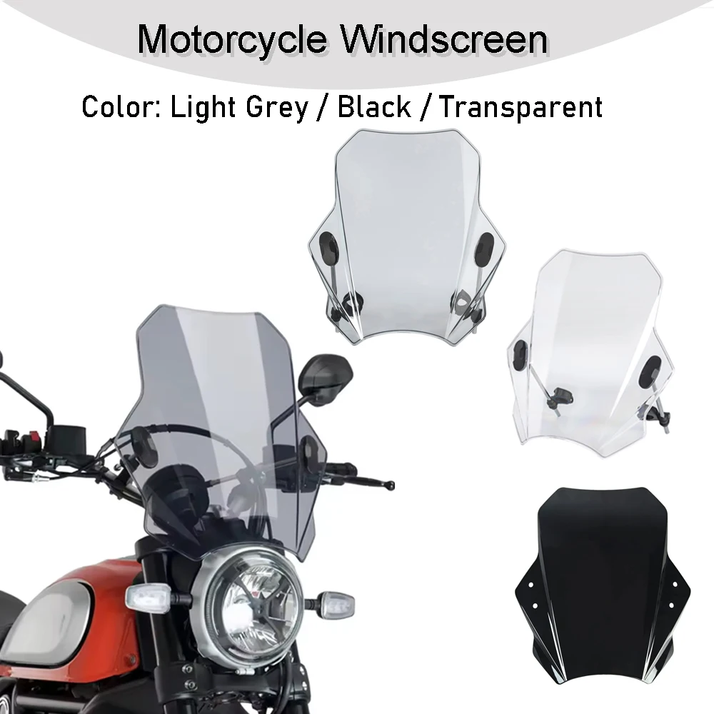 

Для HYPERMOTARD 796 939 SP 950 SP 1100 S/СКRAMBLER ICON/ПОЛНАЯ ДРОССЕЛЬНАЯ Универсальное мотоциклетное регулируемое ветровое стекло