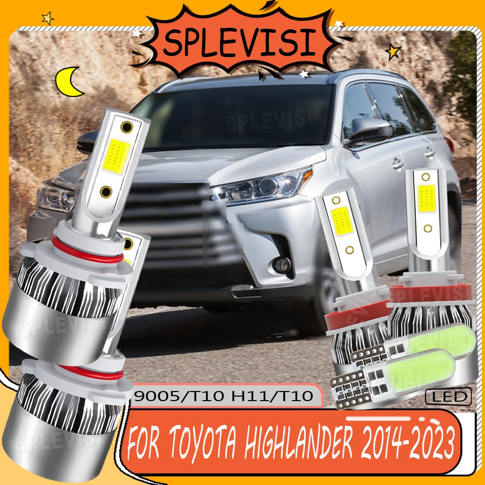

Wide-Angle Beam Tool-Less Setup Headlight High Low Beam For Toyota Highlander 2014 2015 2016 2017 2018 2019 2020 2021 2022 2023