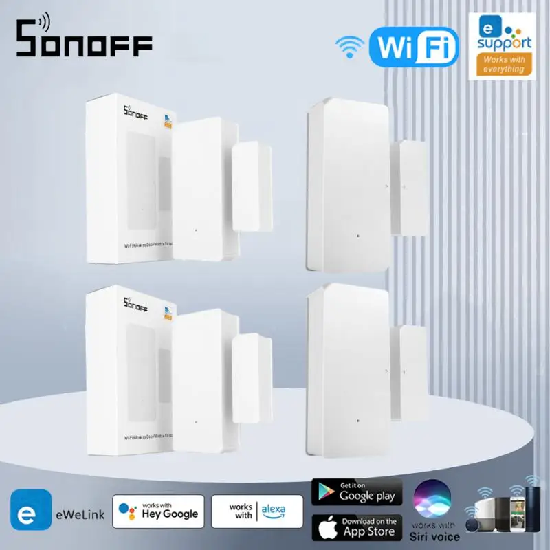 

Sonoff DW2 WiFi Wireless Security Door Window Sensor Notification Smart Scene Alarm Via EWeLink APP Support Sonoff Devices IFTTT