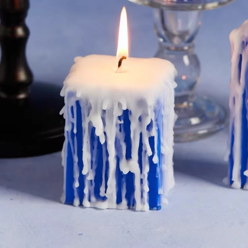 Candles are smokeless and odorless iceberg candle decorative ornaments
