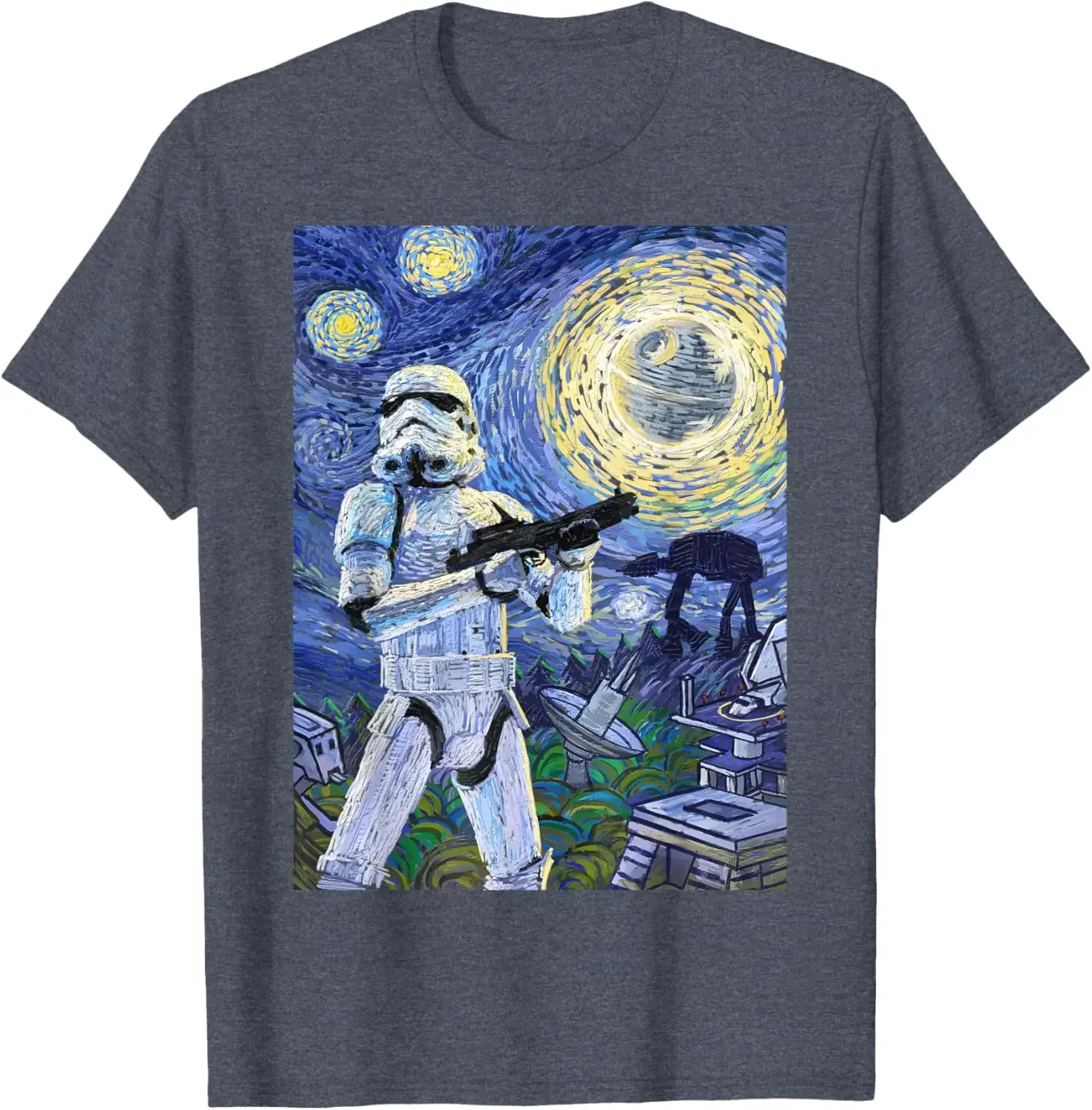 MINISO Star Wars Stormtrooper Starry Night Graphic T-Shirt T-Shirt