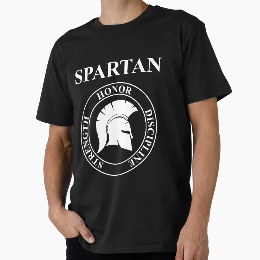 Spartan Warrior Virtues of Sparta Spartan warrior helmet Ancient greece Gift T Shirt This is sparta Norse mythology Graphic Tee
